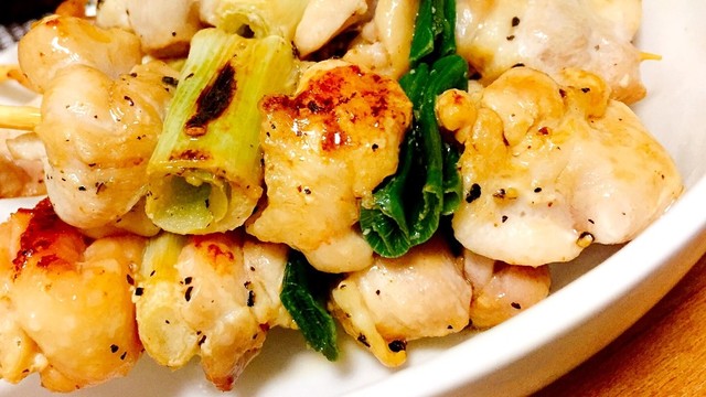 お酒のおともに 焼き鳥 塩 レシピ 作り方 By Notitle クックパッド 簡単おいしいみんなのレシピが353万品