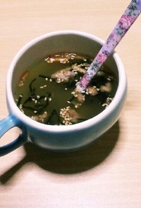 納豆のお茶漬けスープ☆ミ
