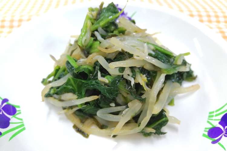 ほうれん草ののりじゃこナムル レシピ 作り方 By 東郷町給食 クックパッド
