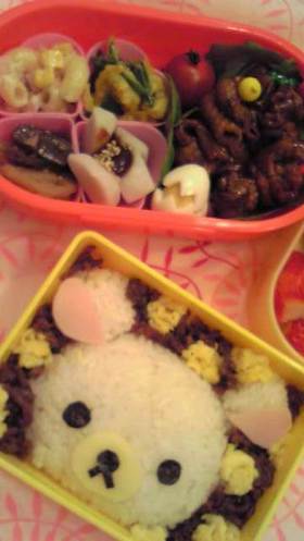 お弁当に☆コリラックマご飯☆(キャラ弁)