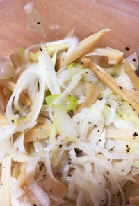 レンチンだけ☆ねぎメンマ☆時短副菜