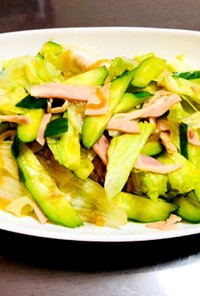 レタスときゅうりの中華風サラダ