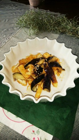 なす好きの酢みそ和え
