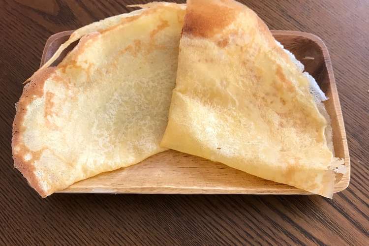 薄くてカリカリ派の人のクレープ生地 レシピ 作り方 By はるママsky クックパッド 簡単おいしいみんなのレシピが357万品