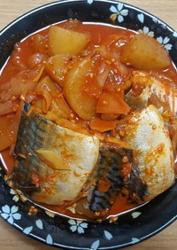 [韓国料理] 鯖の煮付け