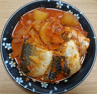 [韓国料理] 鯖の煮付けの写真