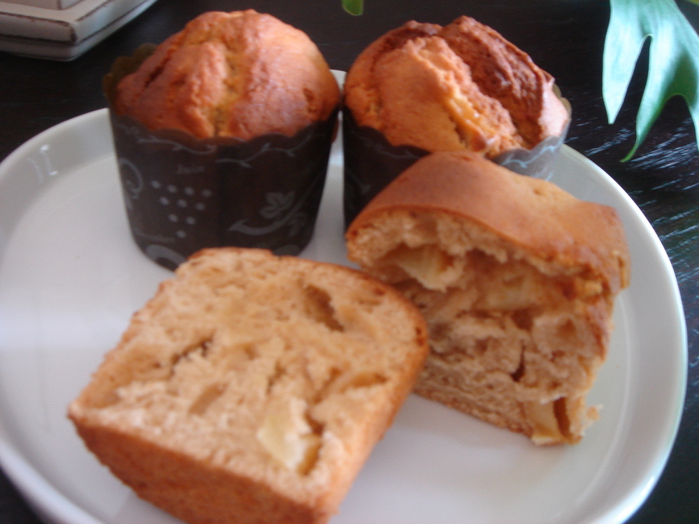 全粒粉アップルシナモンマフィンのレシピ