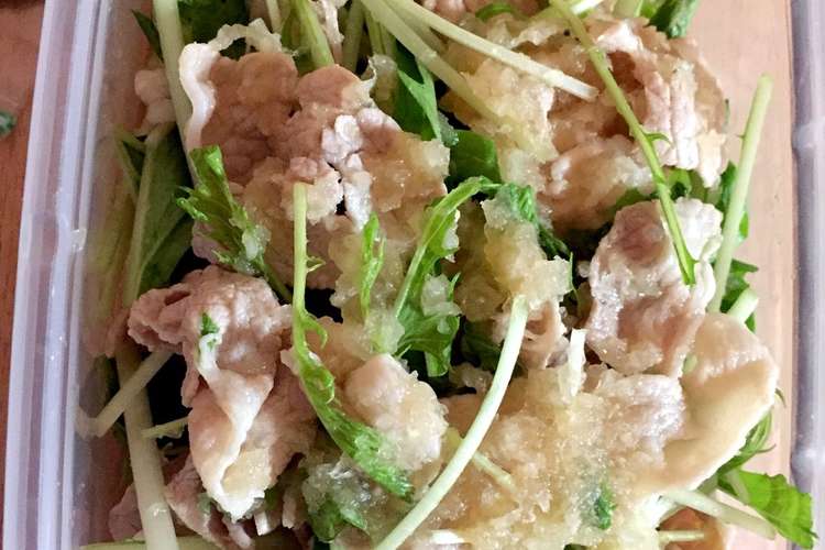 豚肉のおろしポン酢 レシピ 作り方 By ゆりちょこ クックパッド 簡単おいしいみんなのレシピが359万品