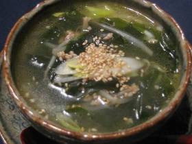 便秘解消(;_;)/~~~わかめスープ