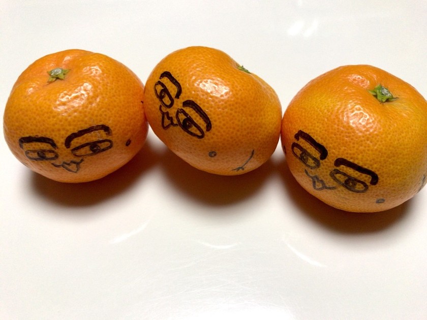 キャラ弁デザート☆みかん星人