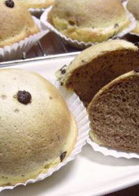 ココア生地のチョコチップクッキーパン