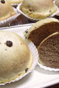 ココア生地のチョコチップクッキーパン