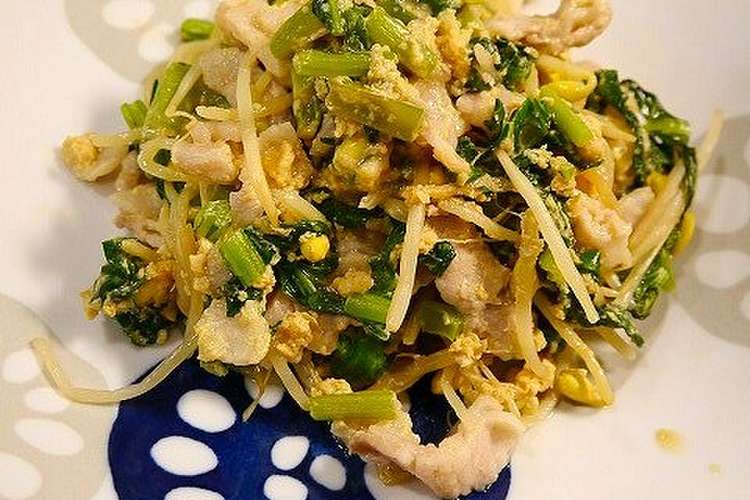 レンジで簡単 豚もやしの卵炒め レシピ 作り方 By だんどり亭 クックパッド 簡単おいしいみんなのレシピが364万品