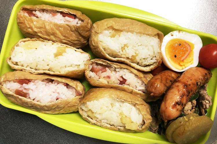 旦那弁当1 お稲荷さん弁当 レシピ 作り方 By のんのんノンタロス クックパッド 簡単おいしいみんなのレシピが360万品