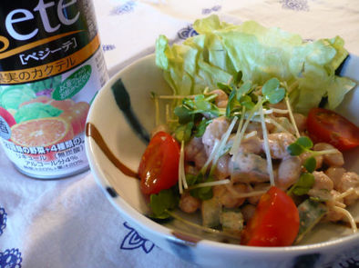 大豆の明太子サラダの写真