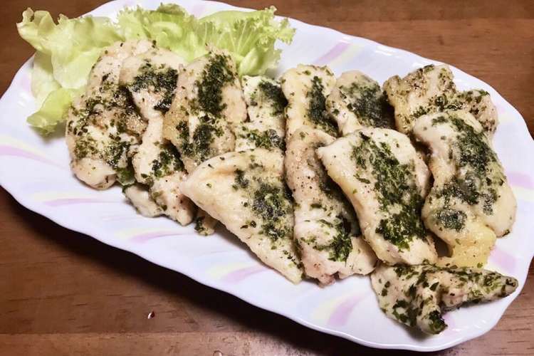 驚きの柔らかさ 鶏ムネ肉でのり塩チキン焼 レシピ 作り方 By おみつさん２ クックパッド 簡単おいしいみんなのレシピが360万品