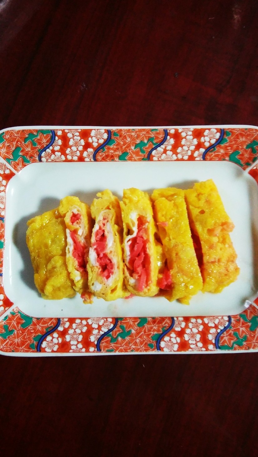 お弁当に！紅生姜の卵焼きの画像