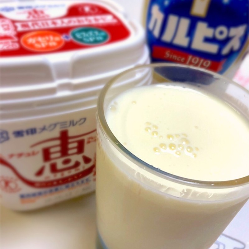 みんなが作ってる 飲むヨーグルト カルピスのレシピ クックパッド 簡単おいしいみんなのレシピが341万品