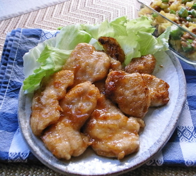 鶏むね肉のしょうが焼きの写真