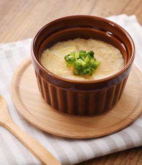 簡単あったか副菜!豆腐のみそとろろ焼き