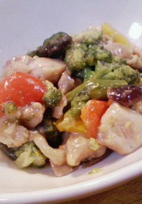 鶏肉の野菜たっぷり照り焼き