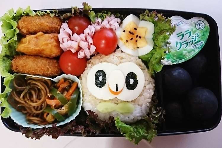 キャラ弁 ポケモン モクロー弁当3 レシピ 作り方 By れいすぴなー クックパッド