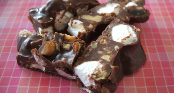 ロッキーロードチョコレートキャンディのレシピ