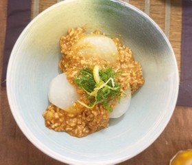 ほろふき大根の肉みそあんのせ