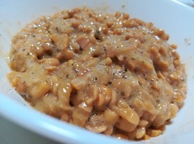 ☆チューブで簡単梅しそワサビ納豆☆