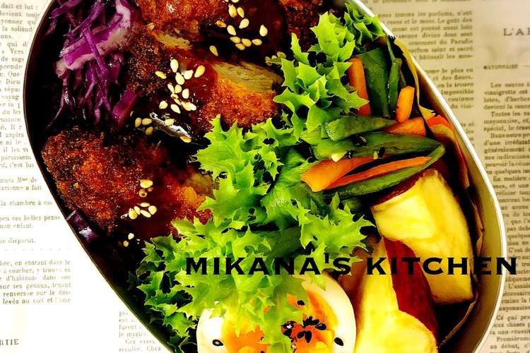 女子高生のトンカツ弁当 レシピ 作り方 By Mikana クックパッド