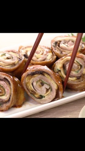 なすチーズの肉巻き
