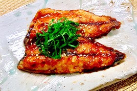 あじの蒲焼き☆フライパンで簡単!
