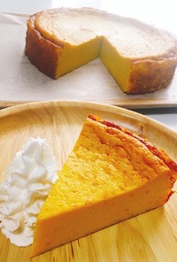 無脂肪乳で✧簡単濃厚かぼちゃチーズケーキ