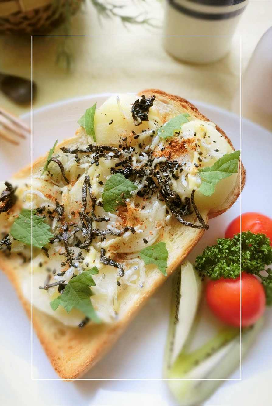 バター風味❀じゃが芋×しらすの和トーストの画像
