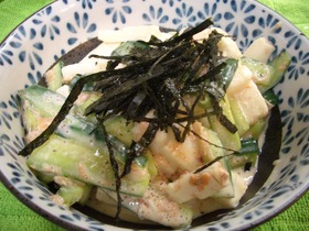 長いもときゅうりの明太味噌マヨ★