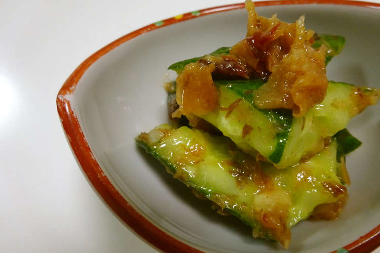 きゅうりの梅にんにく和え レシピ 作り方 By あいはる１８ クックパッド
