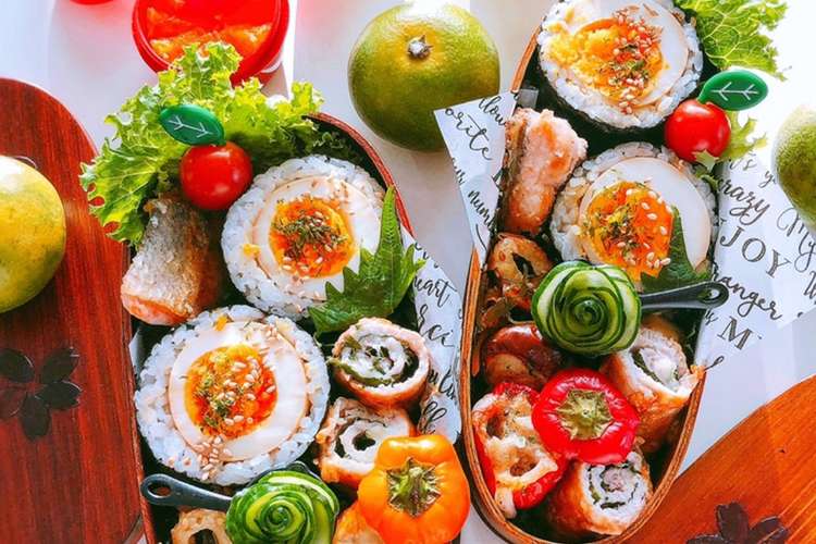 お弁当 朝ごはんに 簡単 味玉海苔巻き レシピ 作り方 By Ume Ribbon クックパッド 簡単おいしいみんなのレシピが360万品
