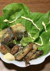 雑な男料理：魚缶詰の竜田揚げ！！