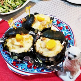 坊ちゃんかぼちゃのチキンマロングラタン