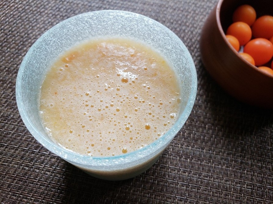 菜園レシピ！ゴーヤメロンアップルジュースの画像