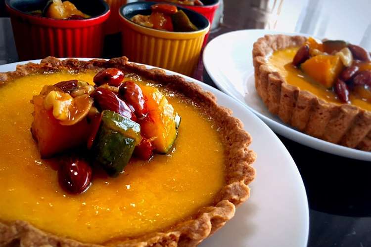 かぼちゃプリンのタルト レシピ 作り方 By Pyy クックパッド 簡単おいしいみんなのレシピが355万品