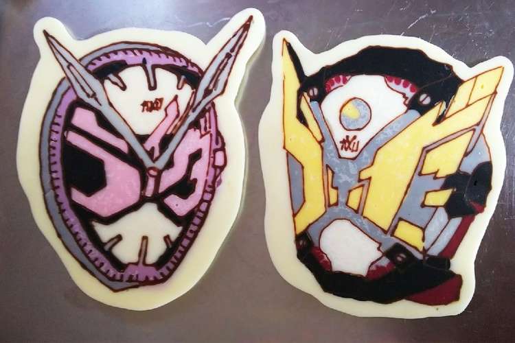 仮面ライダージオウ キャラチョコその1 レシピ 作り方 By むささびみい クックパッド