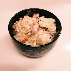 簡単!美味しい☆わが家の鶏肉炊き込みご飯