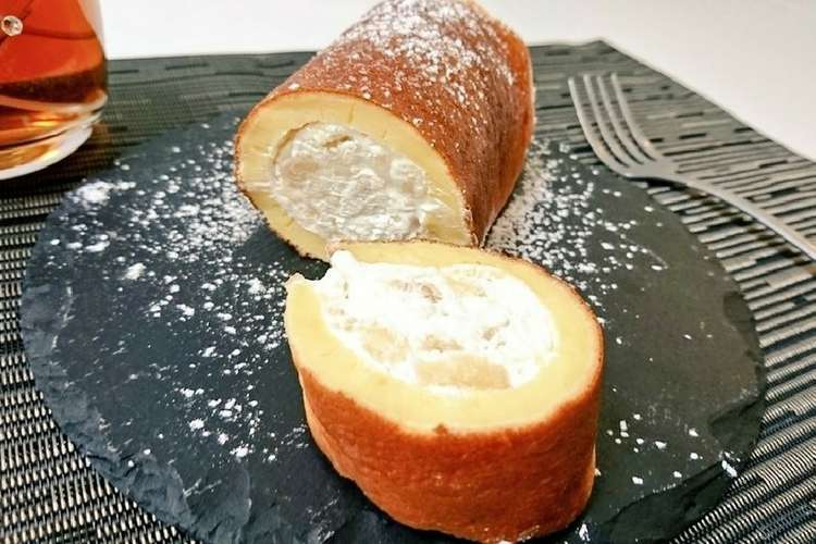 超簡単 オーブン不要のりんごロールケーキ レシピ 作り方 By Mimi キッチン クックパッド 簡単おいしいみんなのレシピが375万品