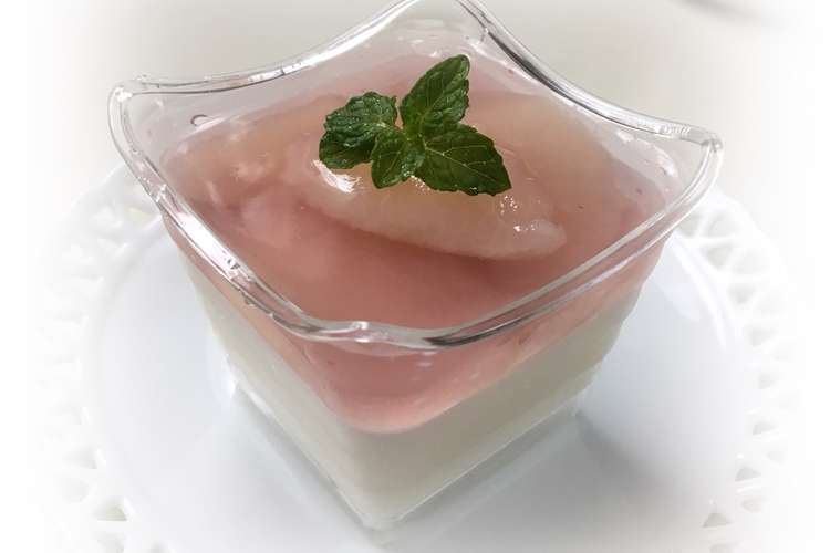 梨とマロウブルーの薬膳杏仁豆腐 レシピ 作り方 By Hina 薬膳 クックパッド