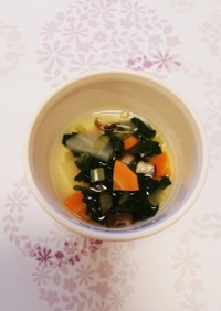簡単☆離乳食後期〜野菜と椎茸のスープ♪