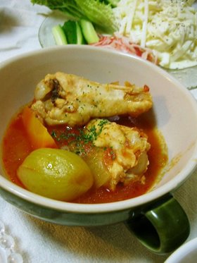 手羽元のトマト煮込み