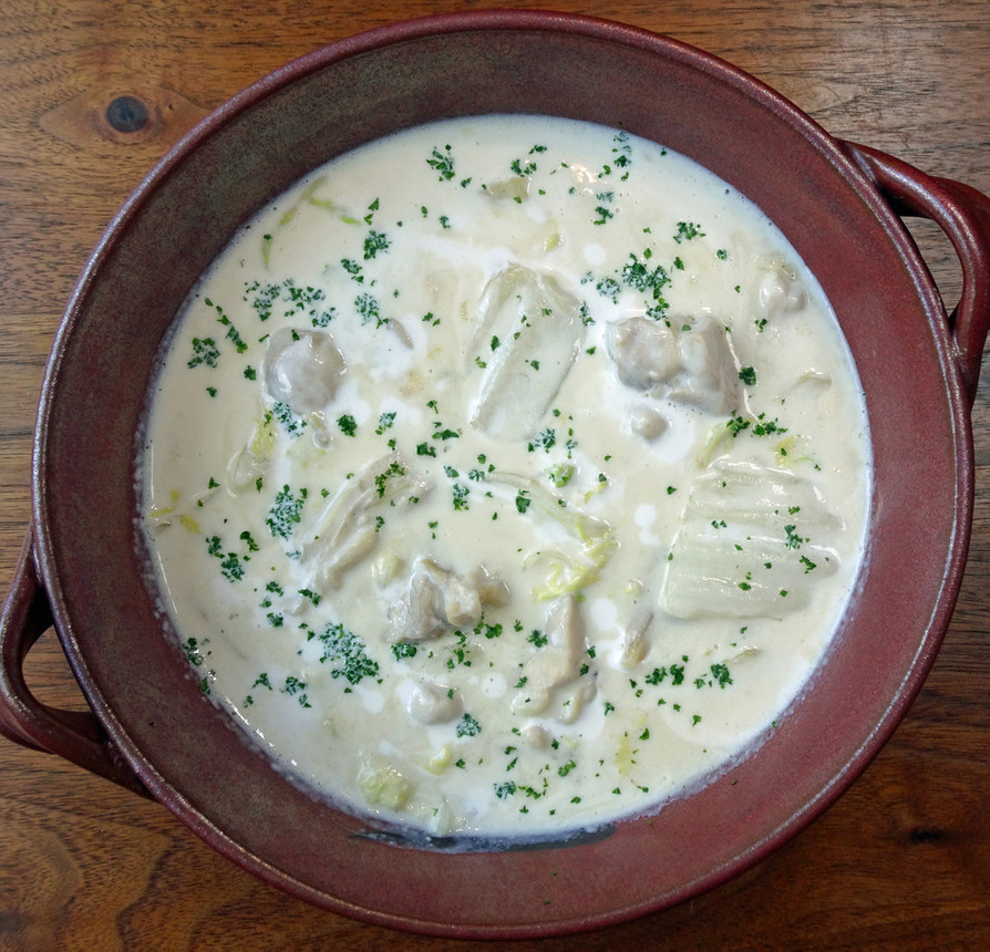 白菜のクリーム煮の画像