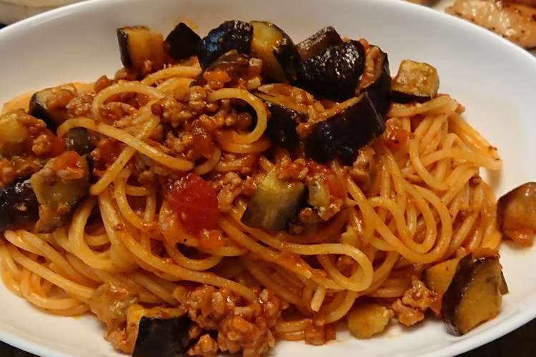ナスのミートソースパスタ レシピ 作り方 By えだまめ食堂 クックパッド 簡単おいしいみんなのレシピが356万品