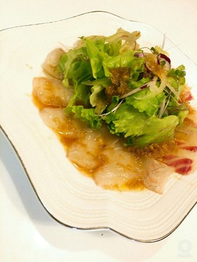 鯛のカルパッチョ★生姜風味